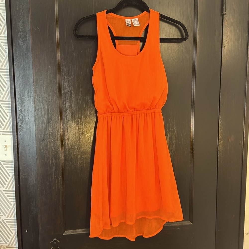 Love Hanger Racerback Orange Dress